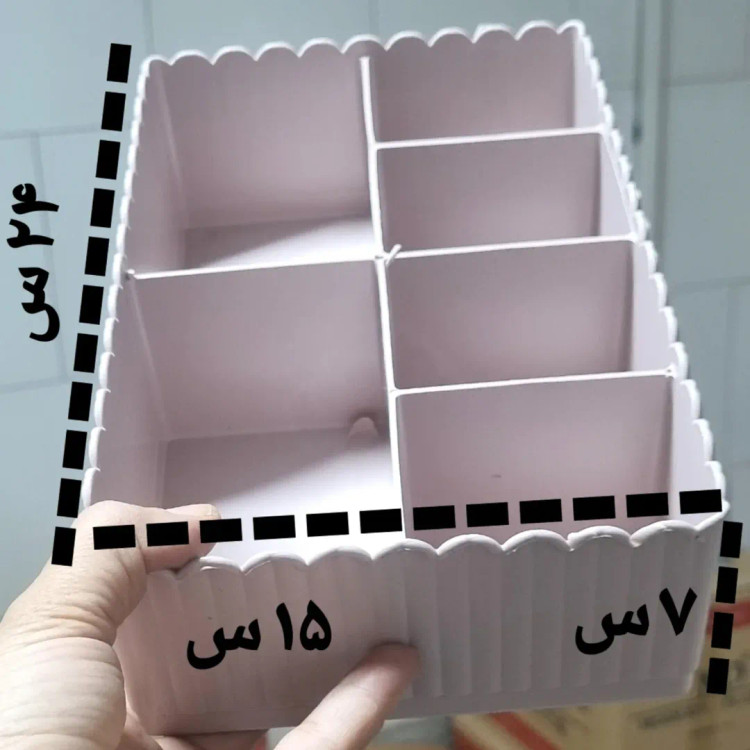 نظم دهنده پلاستیکی ۶ قسمتی کشویی