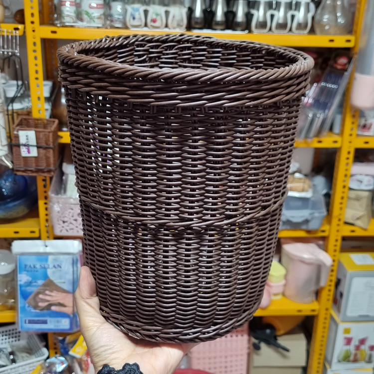 ست سطل و جادستمال کاغذی بافت حصیری